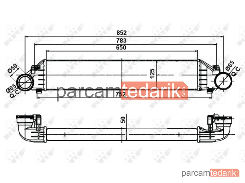 NRF 30161A | Turbo Radyatörü — Mercedes-Benz CLK, Mercedes-Benz CLK Cabrio, Mercedes-Benz C-Serisi
