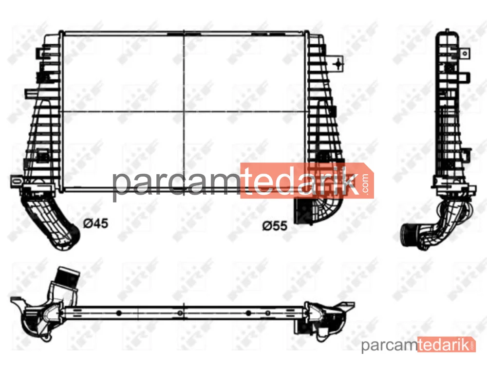 NRF 30300 | Turbo Radyatörü — Opel Astra H, Opel Astra H Classic Station wagon, Opel Astra H GTC