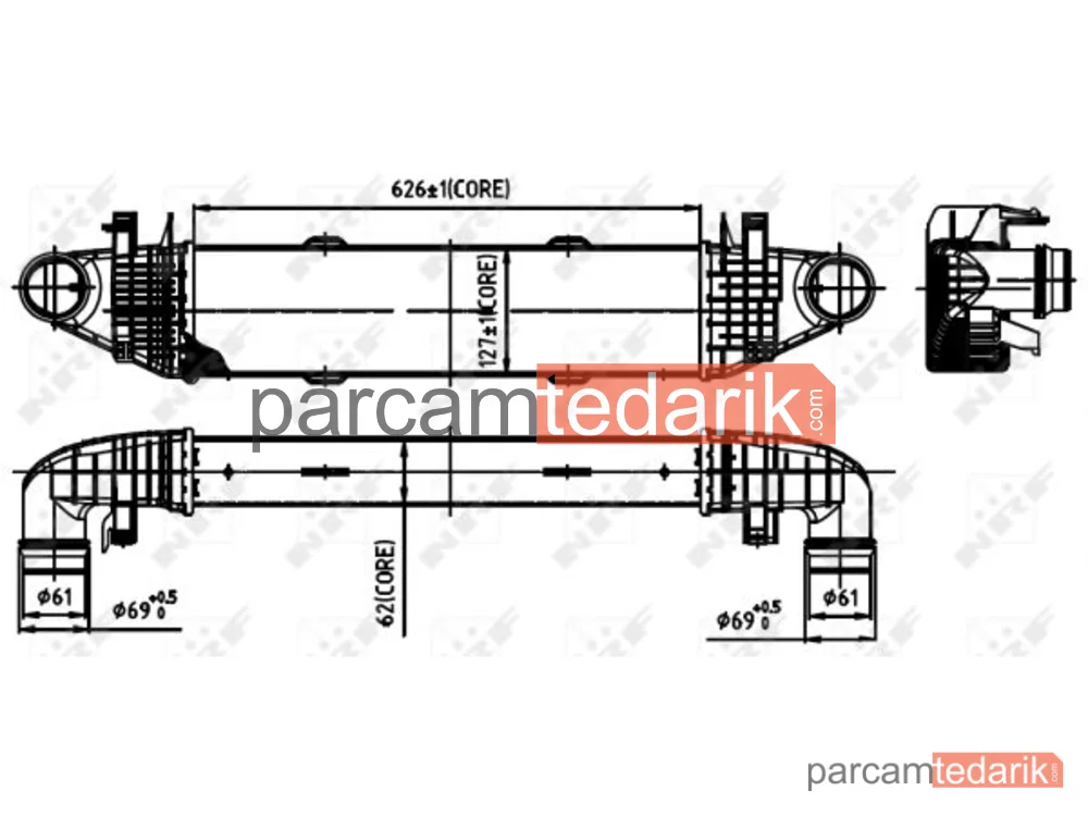 NRF 30314 | Turbo Radyatörü — Mercedes W204-212 M271CGI