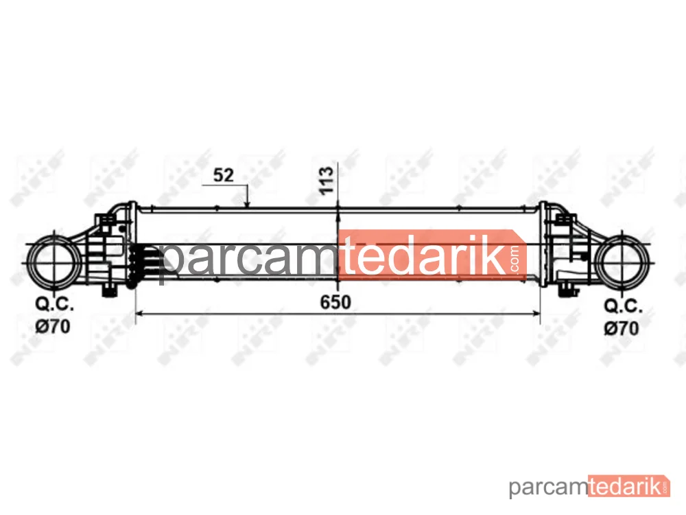 NRF 30509 | Turbo Radyatörü — Mercedes W211 OM646