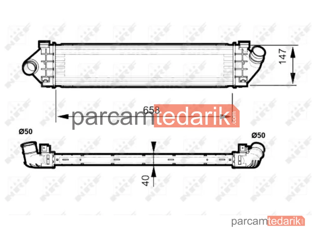 NRF 30515 | Turbo Radyatörü — Ford Galaxy II, Ford Mondeo IV, Ford Mondeo IV Sedan