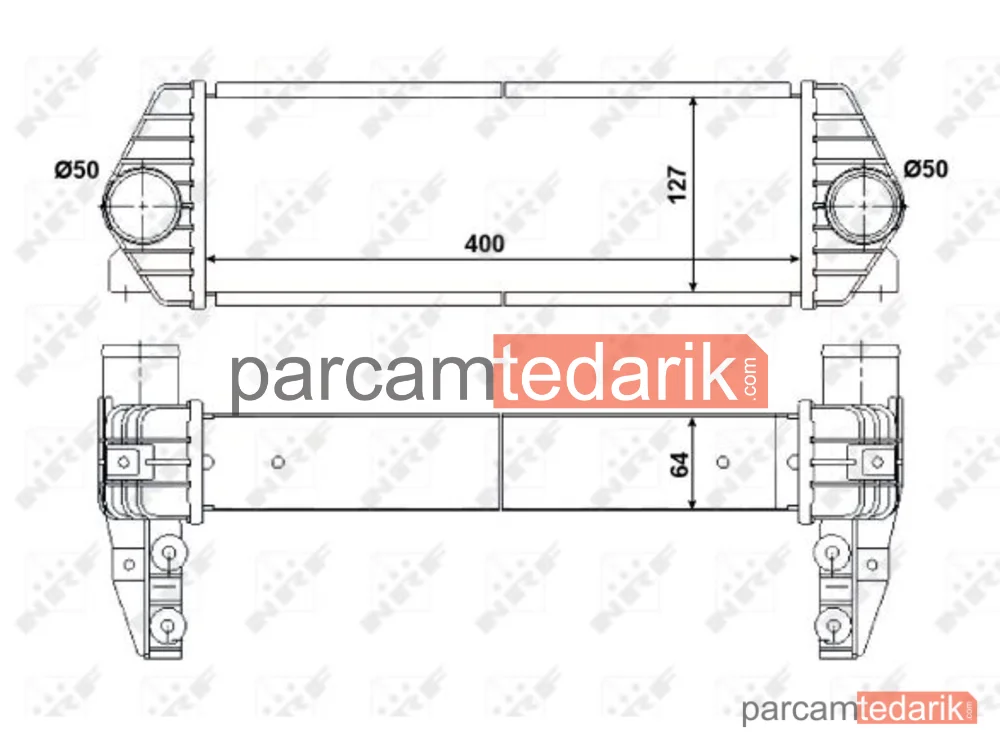 NRF 30516 | Turbo Radyatörü — Ford Tourneo Connect, Ford Transit Connect