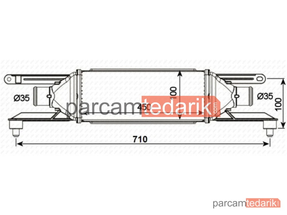 NRF 30750 | Turbo Radyatörü — Alfa Romeo Mito, Fiat Grande Punto, Fiat Punto