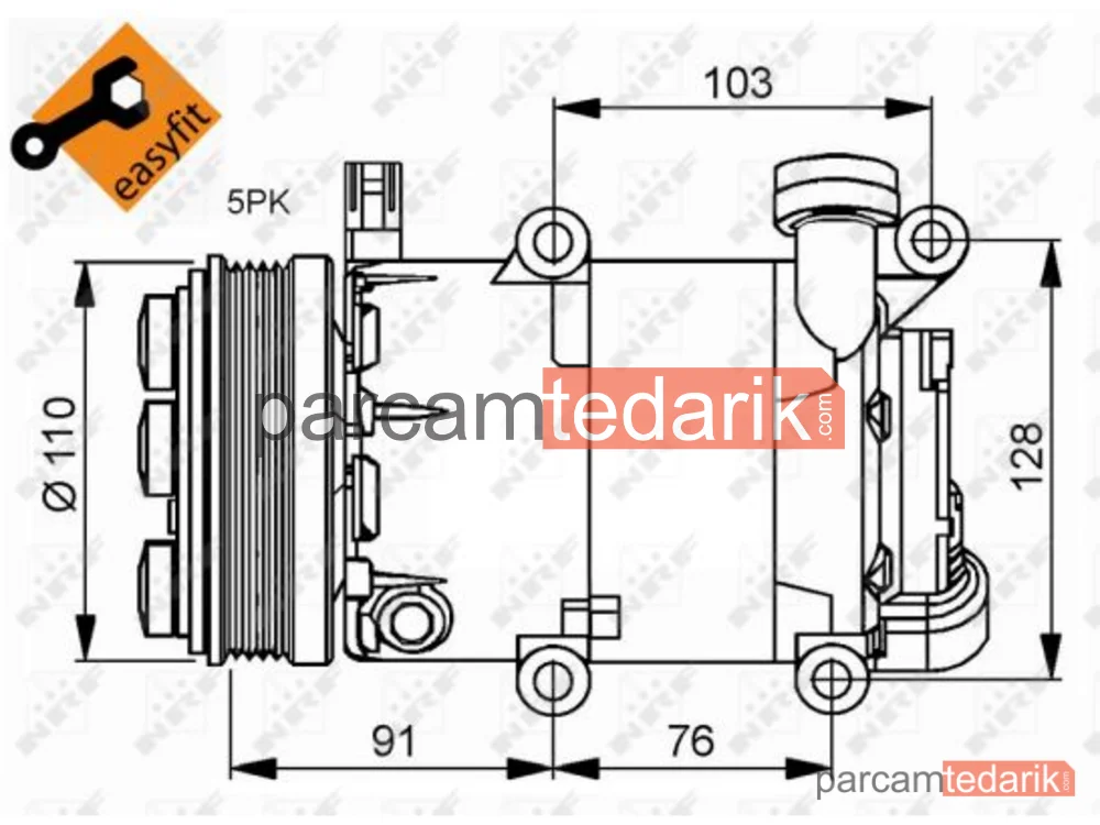 NRF 32415 | Klima Kompresörü — Ford C-Max, Ford Focus C-Max, Ford Focus II