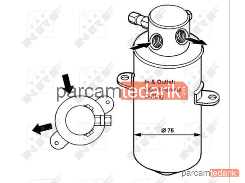 NRF 33165 | Klima Kondenseri — Hava Kuturucu TUP