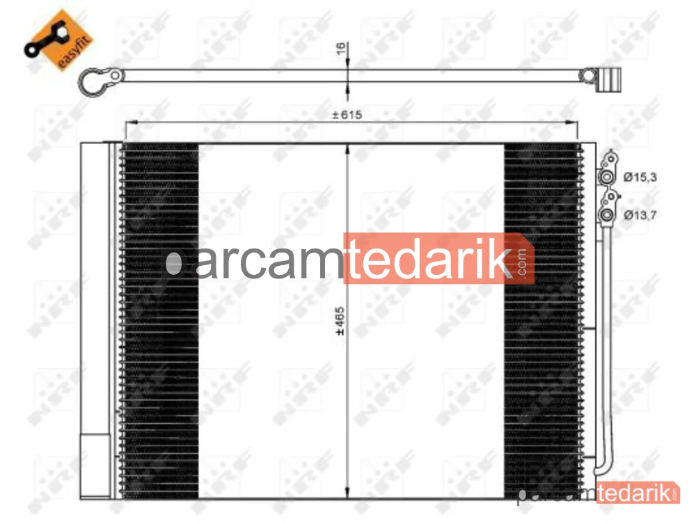 NRF 350033 | Klima Kondenseri — BMW F01-F07-F10