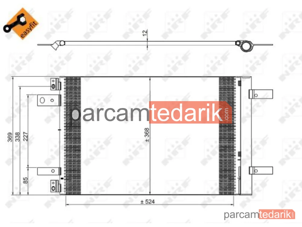 NRF 350323 | Klima Kondenseri — Citroën Berlingo, Citroën Berlingo Kasa/büyük limuzin, Citroën C4 GRAND Picasso II