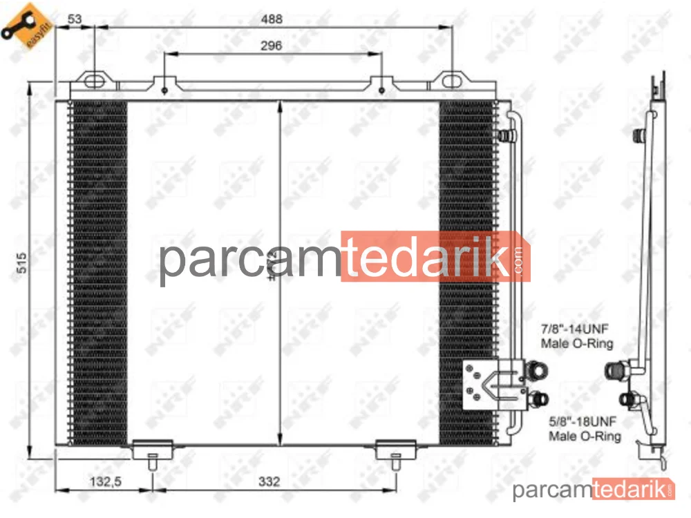NRF 35228 | Klima Kondenseri — Mercedes W210 M111