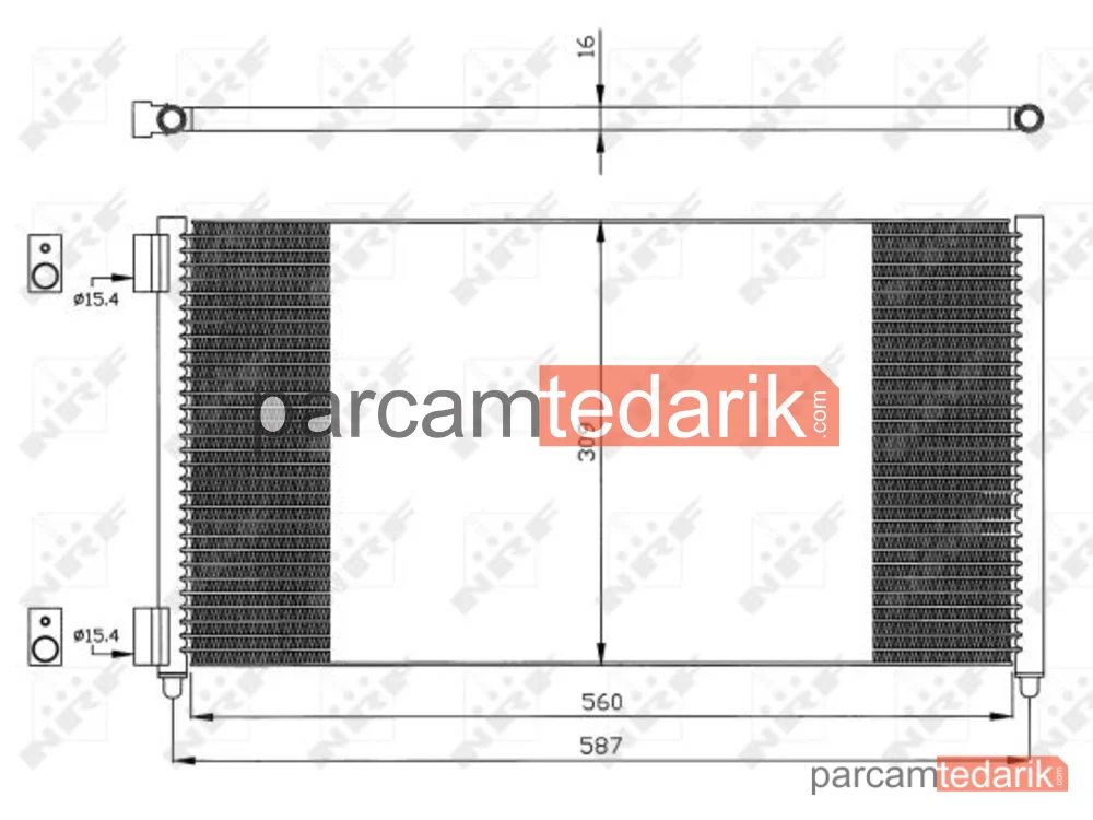 NRF 35496 | Klima Kondenseri — Fiat Doblo Kasa/büyük limuzin, Fiat Doblo MPV, Fiat Punto