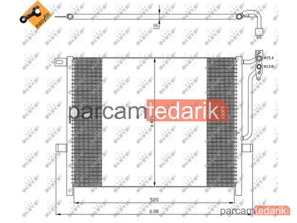 NRF 35589 | Klima Kondenseri — BMW E46