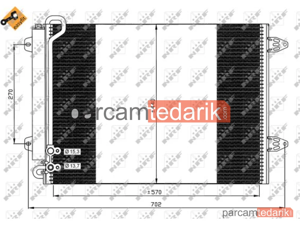 NRF 35614 | Klima Kondenseri — VW CC B7, VW Passat B6, VW Passat B6 Variant