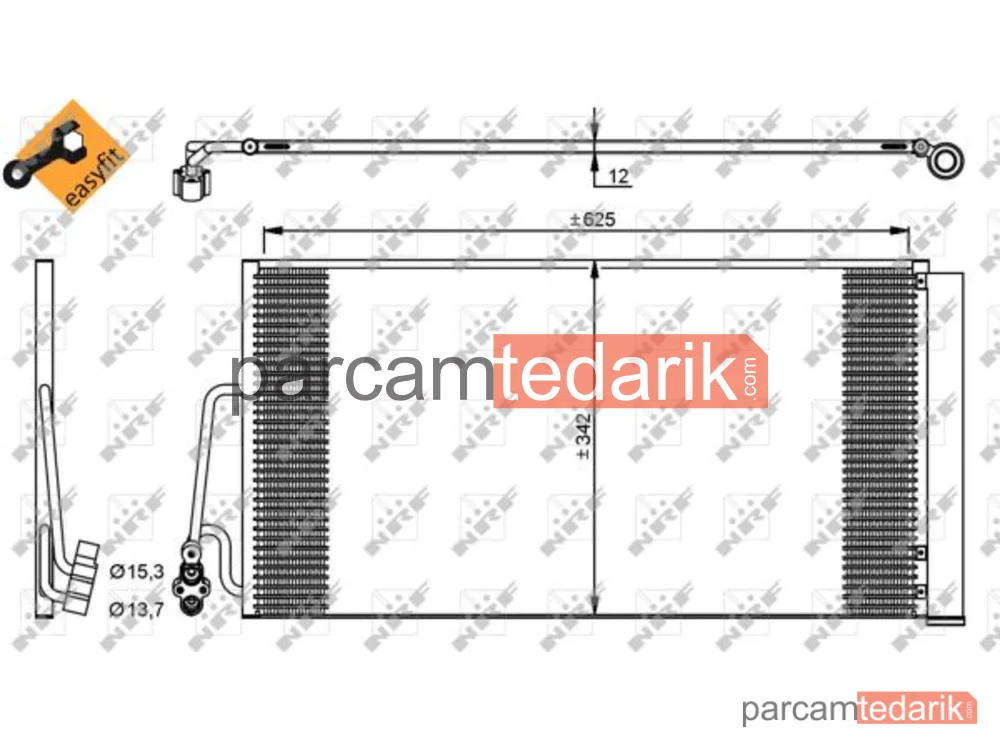 NRF 35898 | Klima Kondenseri — Mini R56-R60