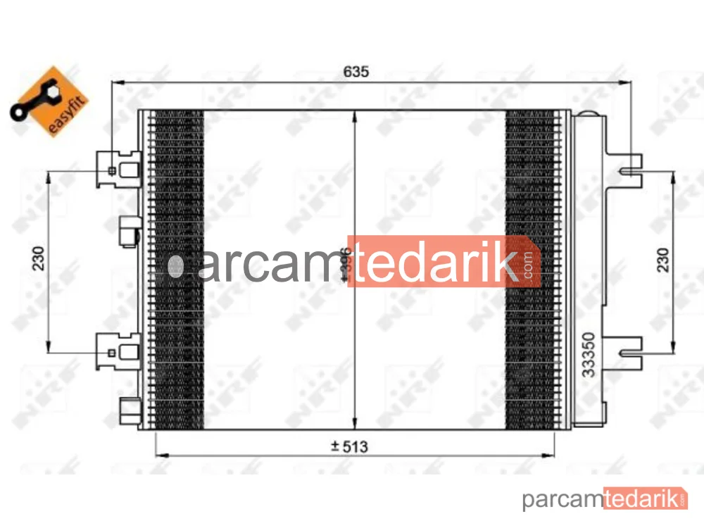 NRF 35947 | Klima Kondenseri — Dacia Duster, Dacia Duster Kasa/SUV, Dacia Logan