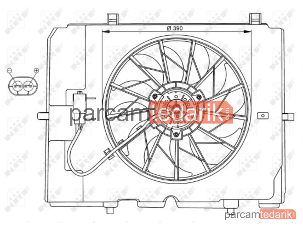 NRF 47067 | Soğutma Fanı — Mercedes W202-W210 M111 Motor Komple