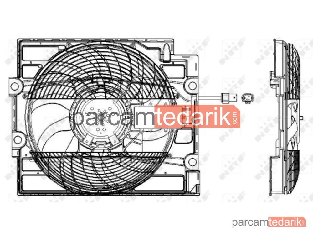 NRF 47211 | Soğutma Fanı — BMW E39 3 Fişli