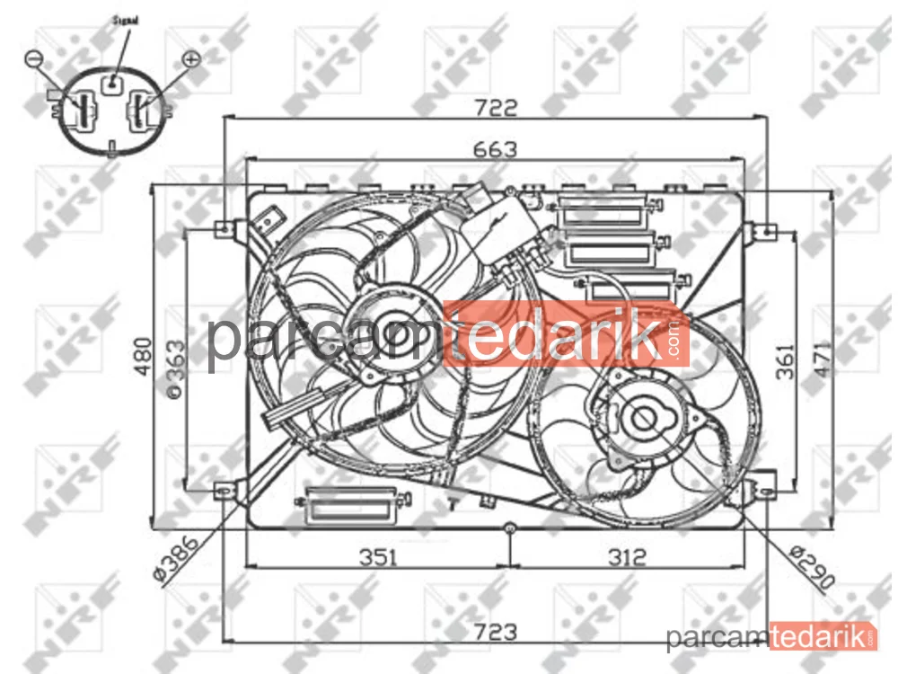NRF 47756 | Fan Motoru — Klima