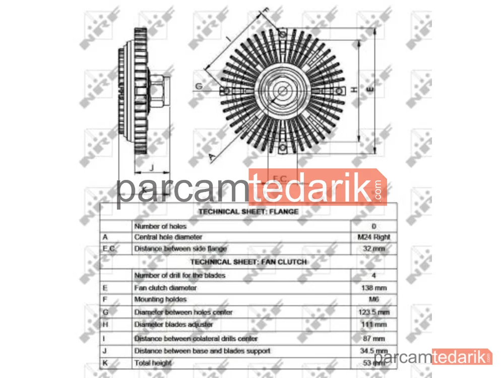 NRF 49520 | Soğutma Fanı — Termigi
