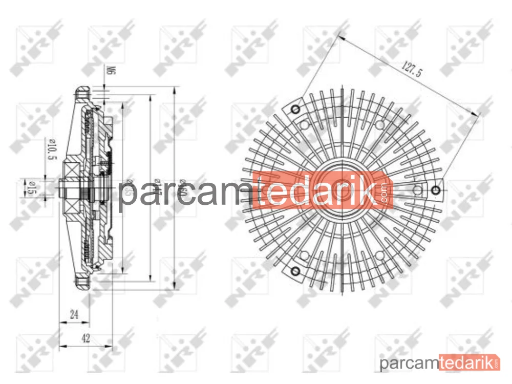 NRF 49594 | Soğutma Fanı — Mercedes W140-W210 M104 Termiği