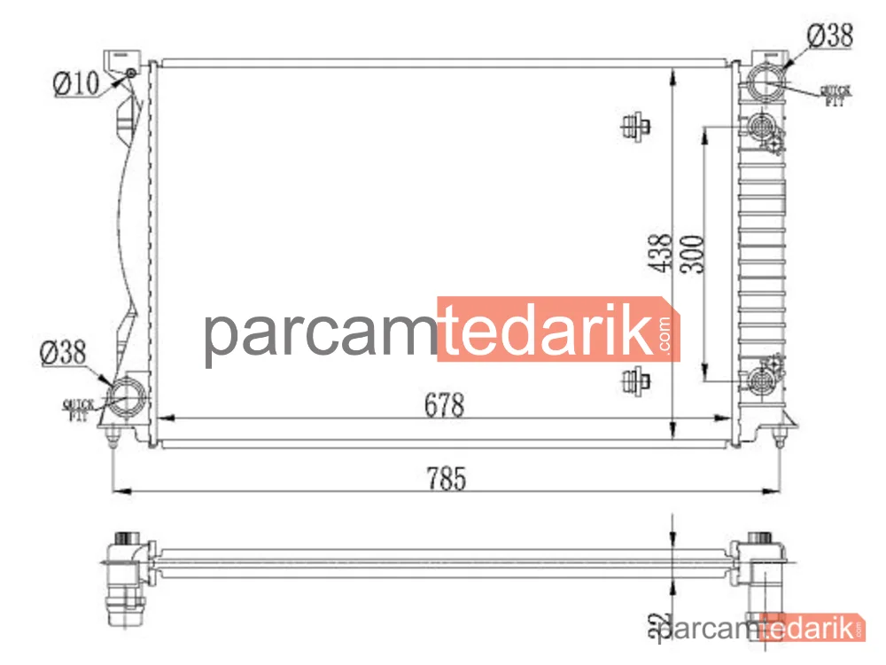 NRF 53023 | Su Radyatörü