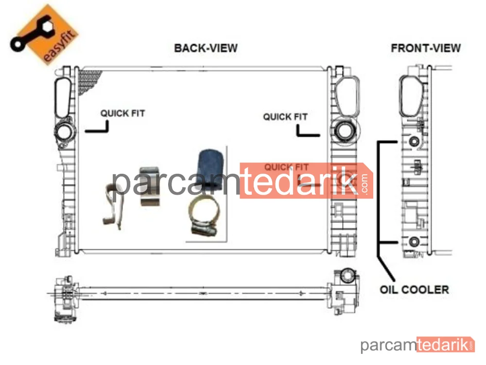 NRF 53422 | Su Radyatörü — Mercedes W211 M271-647