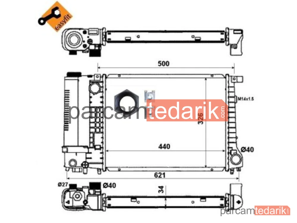 NRF 53426 | Su Radyatörü — BMW E30-E36