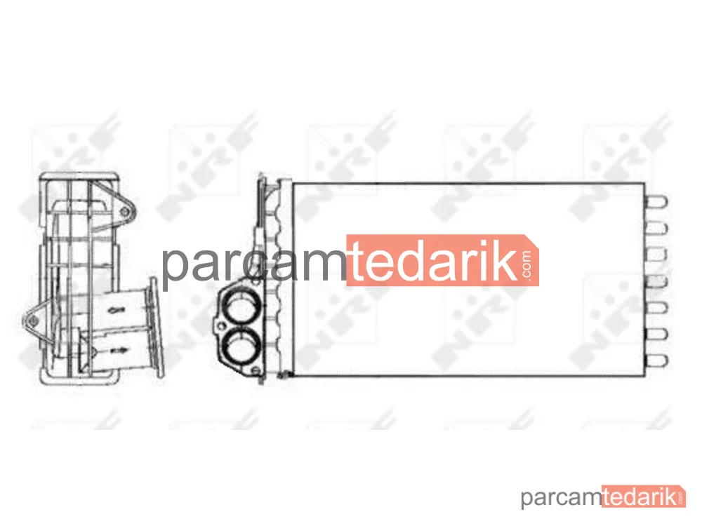 NRF 53634 | Kalorifer Radyatörü — Citroën Xsara Picasso, Peugeot 206 CC, Peugeot 206 Hatchback