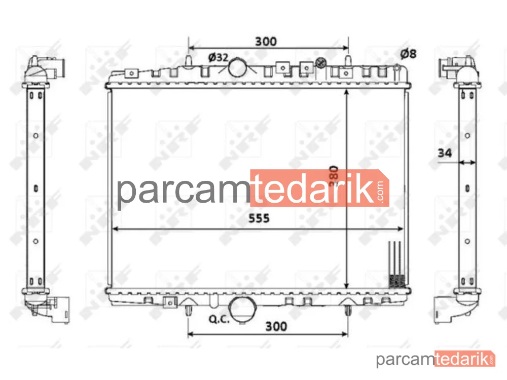 NRF 53941 | Su Radyatörü — Peugeot 406, Peugeot 406 Break