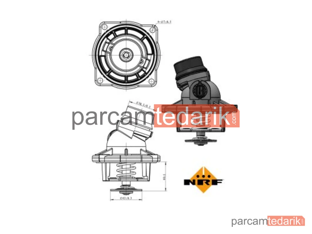 NRF 725002 | Termostat — BMW E38-E39-X5 M62