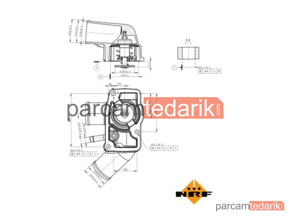 NRF 725010 | Termostat — Opel Vectra C, Opel Vectra C Station wagon, SAAB 9-3