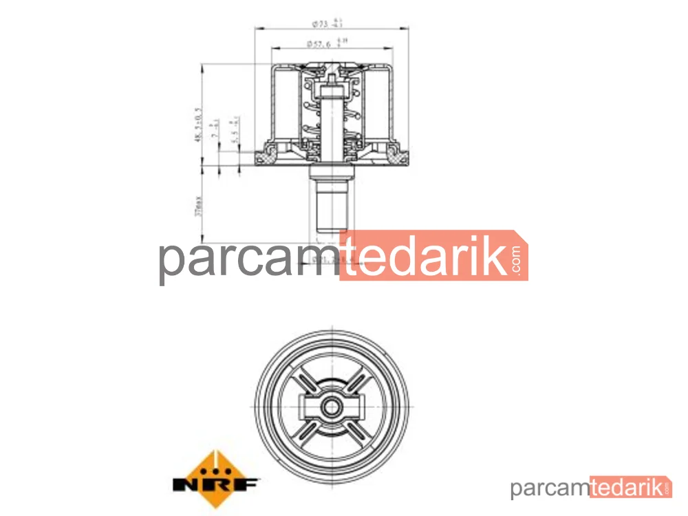 NRF 725099 | Termostat — BMW E34-E39 M5 79 Derece
