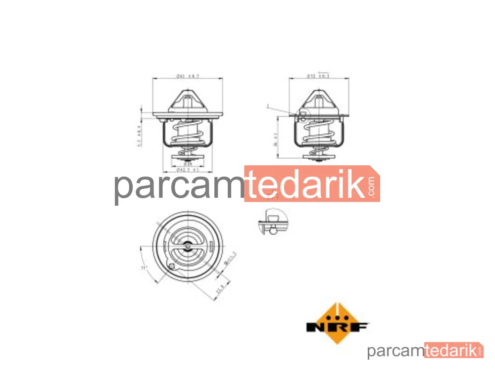 NRF 725178 | Termostat — Mercedes-Benz CLC-Serisi, Mercedes-Benz C-Serisi, Mercedes-Benz C-Serisi Coupe