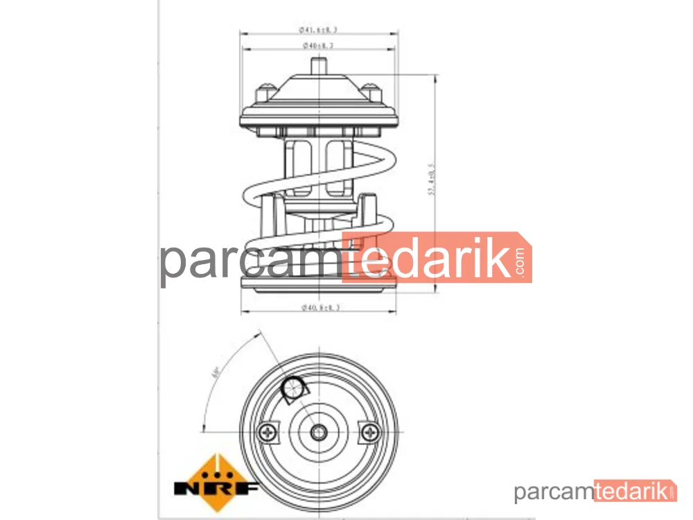 NRF 725219 | Termostat — BMW N47-N47N