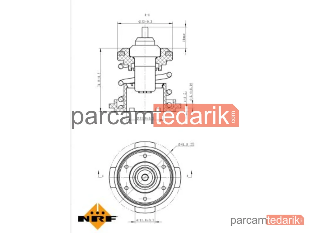 NRF 725225 | Termostat — Audi A1 City Carver, Audi A1 Sportback, Audi A3