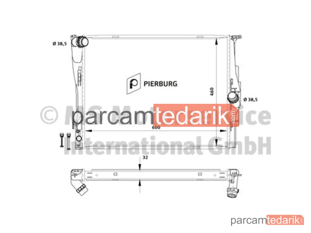 PIERBURG 714928020 | Su Radyatörü — BMW 3, BMW 3 Touring, BMW 1