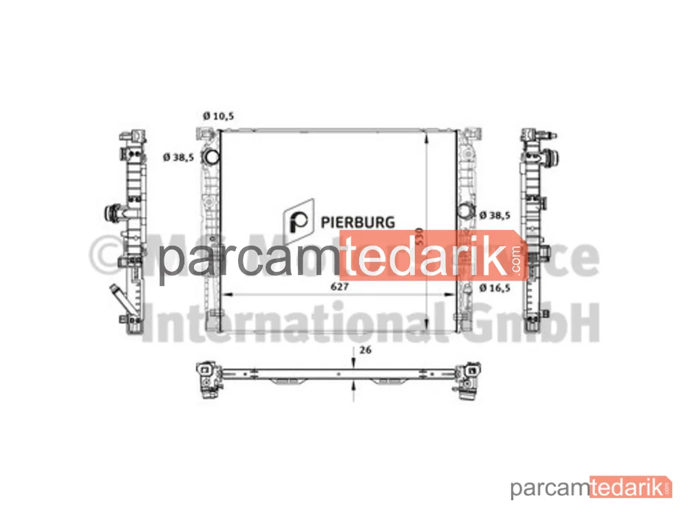 PIERBURG 714928150 | Su Radyatörü — BMW 5, BMW 5 Touring, BMW 6 Gran Turismo