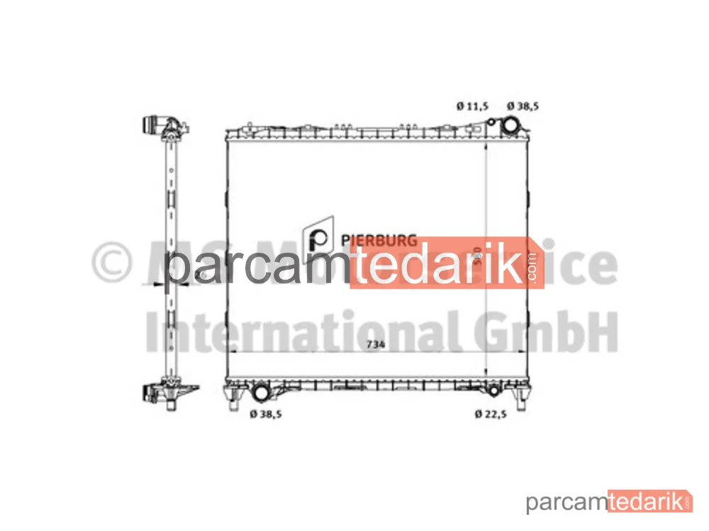 PIERBURG 714928240 | Su Radyatörü — Land Rover Range Rover SPORT II, Land Rover Range Rover IV