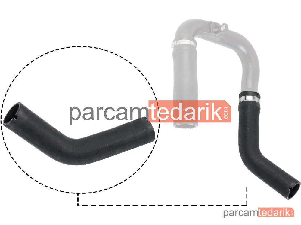Turbo Hortumu Buyuk Plastik — Parça Haric (Fiat G.PUNTO Punto Evo 1.3 JTD Alfa Romeo Mito 1.3 JTD) - 11546