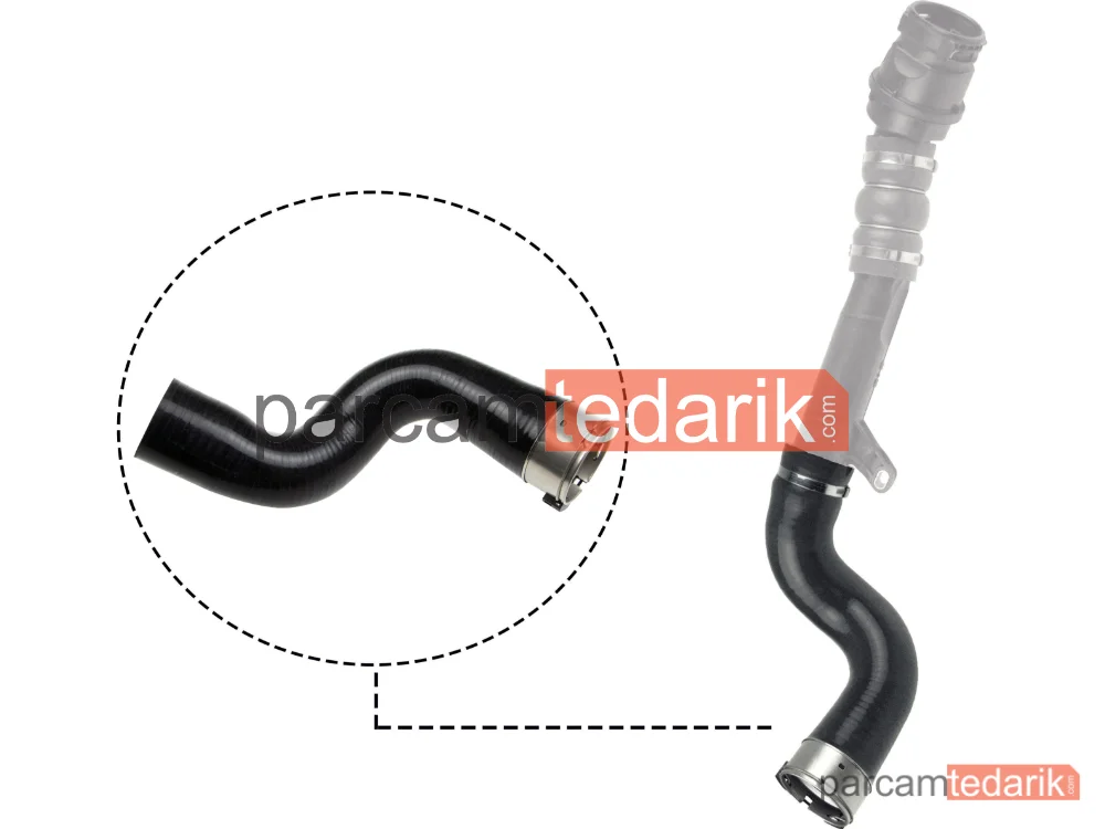 Turbo Hortumu Konnektorlu Silikon — Renault Clio IV / Nissan Qashqai 14/ 1.5 DCI - 12602