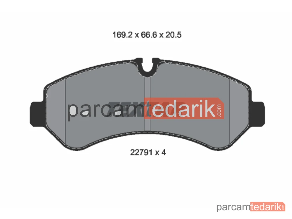 Fren Balatası — Mercedes-Benz Sprinter 5-t Panelvan/Van, Mercedes-Benz Sprinter 5-t Platform şasi - 2279101