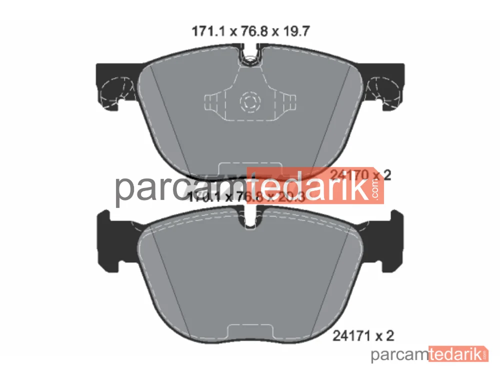 2417001 | Fren Balatası — BMW X4, BMW X5, BMW X6