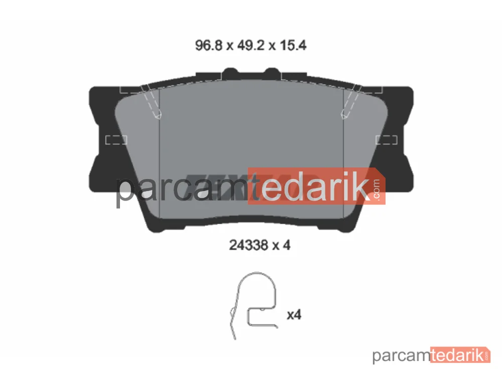 Fren Balatası (Arka) — Toyota Camry, Toyota RAV 4 IV, Toyota RAV 4 III - 2433801