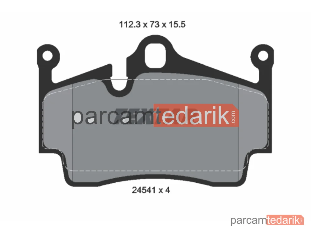 2454101 | Fren Balatası — Porsche 718 Boxster, Porsche 718 Cayman, Porsche Boxster