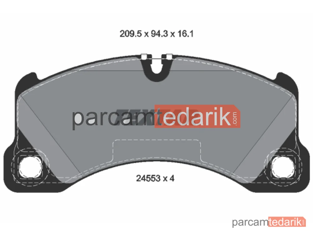 2455301 | Fren Balatası — Porsche Cayenne, Porsche Panamera, VW Touareg
