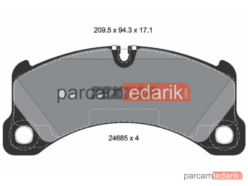 2468501 | Fren Balatası — Porsche Cayenne