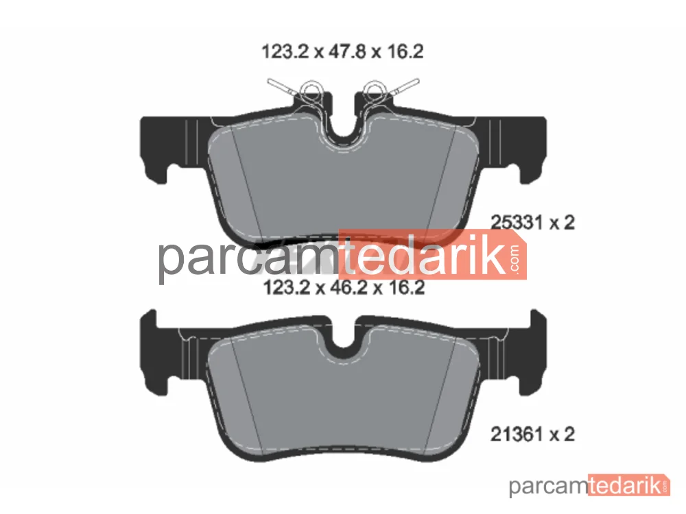 2533101 | Fren Balatası — BMW 1, BMW 2 Active Tourer, BMW 2 Gran Coupe
