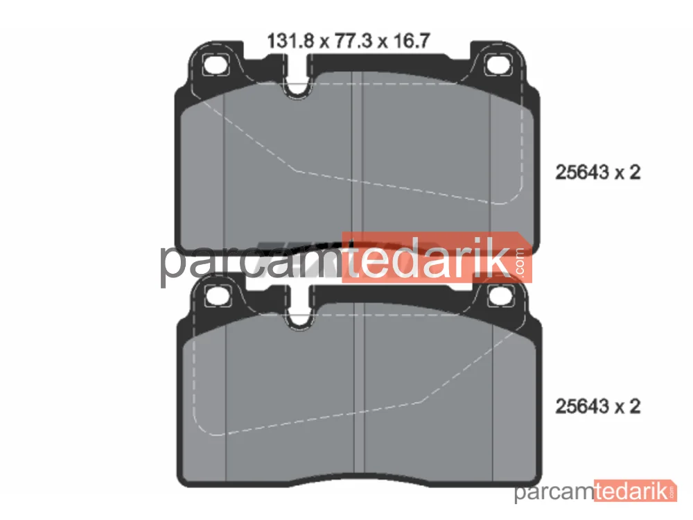 2564301 | Fren Balatası — Audi A6 C7, Audi A6 C7 Avant, Audi A7 Sportback