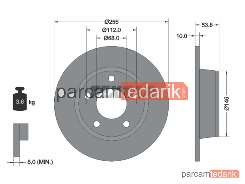 92104103 | Fren Diski — Audi A6 C5, Audi A6 C5 Avant