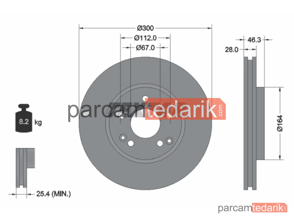 92106005 | Fren Diski — Mercedes-Benz E-Serisi T-Model, Mercedes-Benz E-Serisi, Mercedes-Benz CLK Cabrio