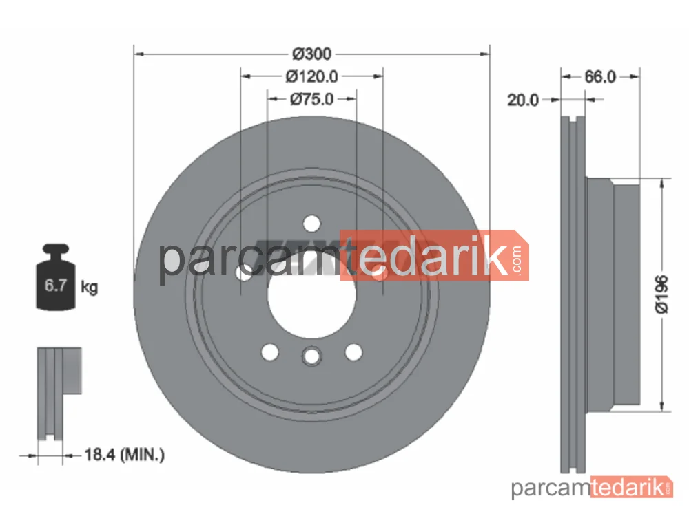 92154903 | Fren Diski — BMW X1, BMW 3 Touring, BMW 3