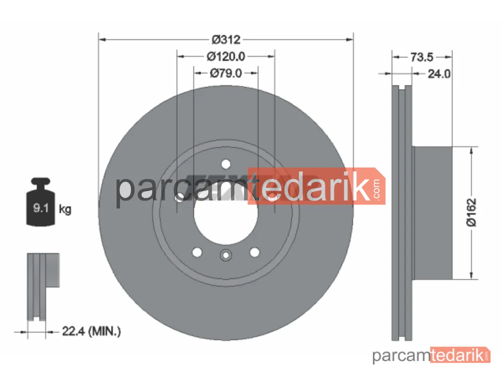 92176105 | Fren Diski — BMW 3, BMW 3 Cabrio, BMW 3 Coupe